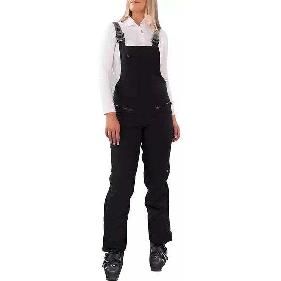 Obermeyer NWT Malta Bib Snow Winter Overalls Sz 6 Black - Picture 1 of 15